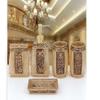AMSS Resin 3D Deko Bathroom Accessory Set,5pcs Vintage Bath Ensemble Set Soap Dispenser Toothbrush Holder Tumbler Soap Dish Included view 2