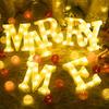 Creation Core 8.7" Tall Large LED Marquee Signs Battery Operated Warm White Light Up Letters for Wedding Party Banner Table Decorations Gift, MR & MRS view 4