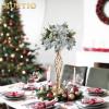 2 Pcs Versatile Metal Flower Arrangement & Candle Holder Stand Set for Wedding Party Dinner Centerpiece Event Restaurant Hotel Decoration (Gold, 2 x M) view 4