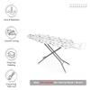 Encasa XO Ironing Board Cover and Pad 49"x18" Standard Size - Thick 3mm Felt Padded Iron Board Cover with Padding, Scorch & Stain Resistant Cotton, Heavy Duty Drawstring, Snug Fit - Black Arrow view 3