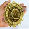 eSplanade - Lotus Shaped Round Brass Diya | Oil Lamp | Home Decor | Brass Diya | Brass Deepam | Brass Lamps | Kuthu Vilakku | Oil Lamp, Lamps for Home and Office view 4
