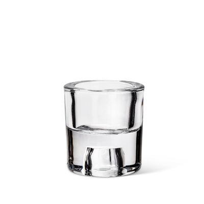 Abbott Collection 27-Turnover Reversible Taper/Tealite Holder-2" H, 2.5 inches H, Clear