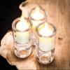 Abbott Collection 27-Turnover Reversible Taper/Tealite Holder-2" H, 2.5 inches H, Clear view 4