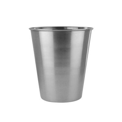 American Atelier Curvy Waste Basket, Silver