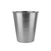 American Atelier Curvy Waste Basket, Silver view 1
