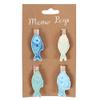 Something Different Fish Memo Pegs Pack of 4 (One Size) (Multicolor) view 1