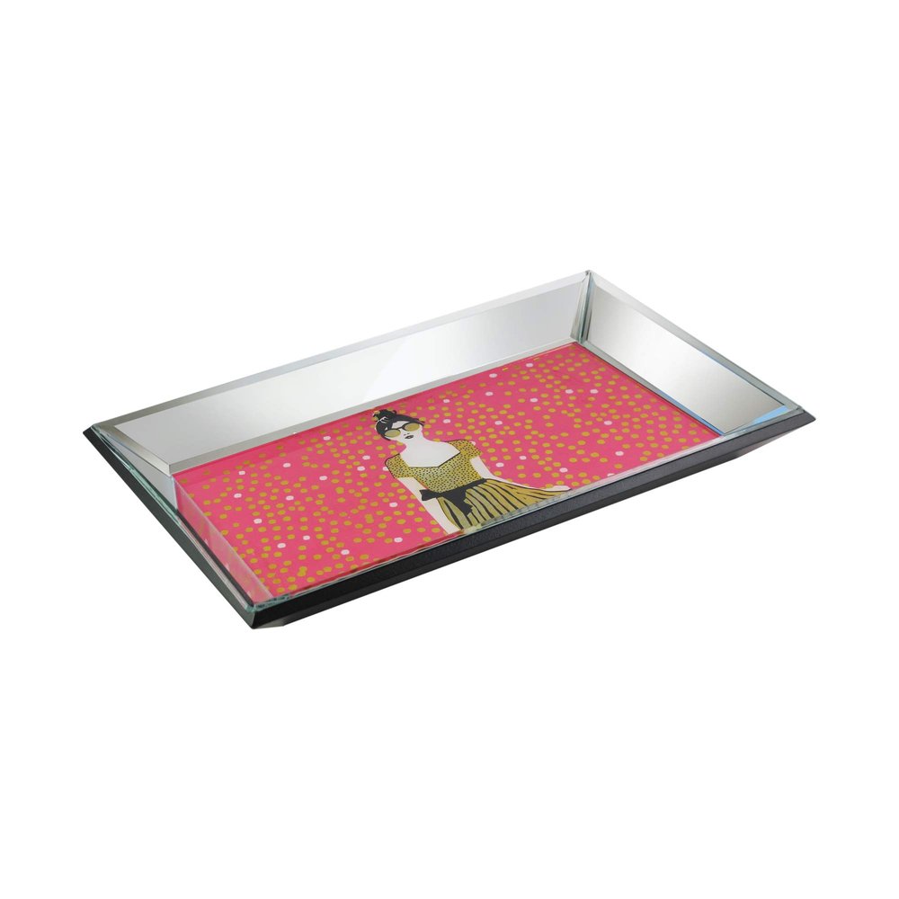 Elle Dcor Fashion Week Decorative Tray, Pink