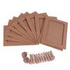 10pcs Hanging Paper Photo Frame with Clips and String,DIY Wall Picture Frame Collage Board Display for Home Party Decoration,3.5x5 inch view 1