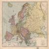 18" x 24" 1912 Map Of Europe The Rand-McNally New Library Atlas view 1