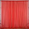 AK TRADING CO. 120" Wide (10Ft Wide) Sheer Voile Drape Panels for Backdrop, Wedding Events, Ceiling Drapes, Event Masking, & Decor - Select from 6ft to 50ft Length. (10 feet x 20 feet, Red) view 1