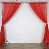 AK TRADING CO. 120" Wide (10Ft Wide) Sheer Voile Drape Panels for Backdrop, Wedding Events, Ceiling Drapes, Event Masking, & Decor - Select from 6ft to 50ft Length. (10 feet x 20 feet, Red) view 2