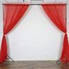 AK TRADING CO. 120" Wide (10Ft Wide) Sheer Voile Drape Panels for Backdrop, Wedding Events, Ceiling Drapes, Event Masking, & Decor - Select from 6ft to 50ft Length. (10 feet x 20 feet, Red) view 3