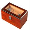 WXRobby Wood Watch Packaging Boxes.3 Slots for Storage Watch Organizer Box with Display Top Window view 3