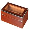 WXRobby Wood Watch Packaging Boxes.3 Slots for Storage Watch Organizer Box with Display Top Window view 4