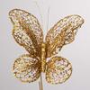 Factory Direct Craft Gold Glitter Butterfly Stem | for Indoor Decor view 2