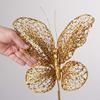 Factory Direct Craft Gold Glitter Butterfly Stem | for Indoor Decor view 3