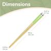 BambooMN Premium Reusable Japanese Bamboo Chopsticks, Polka Dot Panda, 9.5 inch - Yellow and Green - 36 Pairs view 2