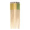 BambooMN Premium Reusable Japanese Bamboo Chopsticks, Polka Dot Panda, 9.5 inch - Yellow and Green - 120 Pairs view 1