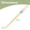 BambooMN Premium Reusable Japanese Bamboo Chopsticks, Floral Print, 9.5 inch - Blue - 120 Pairs view 2