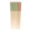 BambooMN Premium Reusable Japanese Bamboo Chopsticks, Diamond Checkered Pattern, 9.5 inch - Green and Orange - 120 Pairs view 1
