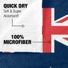 Trevco Australian Flag Officially Licensed Beach Towel 30" X 60" view 4