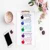 Self Inking Teacher Stamp. Custom Completed in Class with Help Classroom Stamper with Shiny Healthy Fruit Image. Variety of Designs, 5 Ink Colors, 3 Lines, All Wording can be Changed! view 3