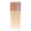 BambooMN Premium Reusable Japanese Bamboo Chopsticks, Diamond Checkered Pattern, 9.5 inch - Orange and Purple - 36 Pairs view 1