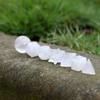 fengshuisale Carved Crystal Rose Quartz Platonic Solids Sacred Geometry Symbols 7 Piece W3485 view 2