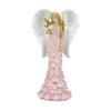 Accent Plus 10018518 Solar Powered Pink Rose Angel Statue, Multicolor (Pink Rose Angel) view 1