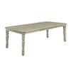 Benjara Benzara Transitional Dining Table, White, view 1