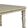 Benjara Benzara Transitional Dining Table, White, view 3