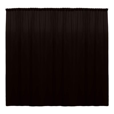 Ultimate Textile -10 Panels- Polyester Backdrop Drape 72 x 96-inch - for Pipe & Drape, Wedding, Tradeshow, Decorating or Window Curtain use, Espresso Dark Brown