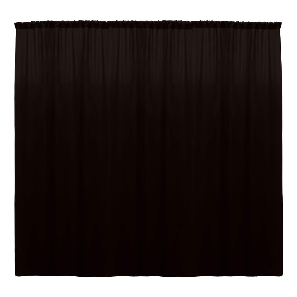Ultimate Textile -10 Panels- Polyester Backdrop Drape 72 x 96-inch - for Pipe & Drape, Wedding, Tradeshow, Decorating or Window Curtain use, Espresso Dark Brown
