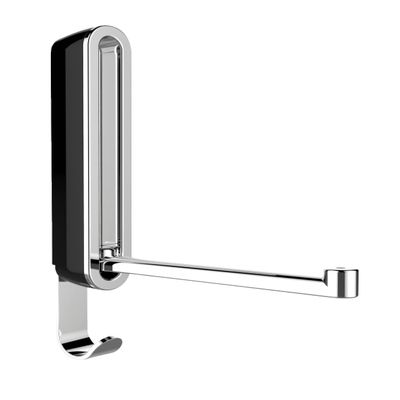 Wenko Sigma Premium Folding Hook Midnight Black Wall Hook, Coat Hook, Plastic (ABS), 2.5 x 18.5 x 2.5 cm, Black