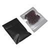FERENLI 100 Pcs Mylar Zipper Lock Bag Food Storage Matte Aluminum Foil Airtight Bags with Front Window Plastic Packaging Pouch for Zip Flat Heat Seal Lock Resealable (10x15cm (3.9x5.9 inch), Black) view 1