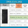FERENLI 100 Pcs Mylar Zipper Lock Bag Food Storage Matte Aluminum Foil Airtight Bags with Front Window Plastic Packaging Pouch for Zip Flat Heat Seal Lock Resealable (10x15cm (3.9x5.9 inch), Black) view 2