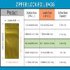 FERENLI 100 Pcs Mylar Zipper Lock Food Storage Bag Matte Aluminum Foil Airtight Bag with Front Window Plastic Packaging Pouch for Zip Flat Heat Seal Lock Resealable (10x15cm (3.9x5.9 inch), Gold) view 2
