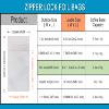 FERENLI 100 Pcs Mylar Zipper Lock Bag Food Storage for Zip Matte Foil Airtight Lock Bags with Front Window Plastic Candy Packaging Pouch Flat Heat Seal Resealable (10x15cm (3.9x5.9 inch), White) view 2