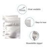 FERENLI 100Pcs Mylar Zipper Lock Bag Food Storage Metallic Matte Foil Airtight Bags with Front Window Plastic Candy Packaging Pouch Flat Heat Seal Resealable (8.5x13cm (3.3x5.1 inch), Silver) view 3