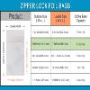 FERENLI 100 Pcs Mylar Zipper Lock Food Storage Bag Matte Aluminum Foil Airtight Bag with Front Window Plastic Packaging Pouch for Zip Flat Heat Seal Lock (8.5x13cm (3.3x5.1 inch), White) view 2