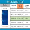 FERENLI 100 Pcs Mylar Zipper Lock Bag Food Storage Matte Foil Airtight Bags with Front Window Plastic Candy Packaging Pouch Flat Heat Seal Resealable (10x15cm (3.9x5.9 inch), Blue) view 2