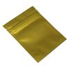 FERENLI 100 Pcs Mylar Bag Zipper Lock Food Storage Metallic Foil Airtight Bag with Front Window Plastic Candy Packaging Pouch for Zip Flat Heat Seal Lock Resealable Matte Gold (8.5x13cm (3.3x5.1 inch) view 4