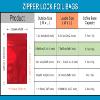 FERENLI 100 Pcs Mylar Zipper Lock Food Storage Bag Matte Aluminum Foil Airtight Bag with Front Window Plastic Packaging Pouch for Zip Flat Heat Seal Lock Resealable (8.5x13cm (3.3x5.1 inch), Red) view 2