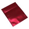 FERENLI 100 Pcs Mylar Zipper Lock Food Storage Bag Matte Aluminum Foil Airtight Bag with Front Window Plastic Packaging Pouch for Zip Flat Heat Seal Lock Resealable (8.5x13cm (3.3x5.1 inch), Red) view 4