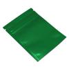 FERENLI 100 Pcs Mylar Zipper Lock Food Storage Bag Matte Aluminum Foil Airtight Bag with Front Window Plastic Packaging Pouch for Zip Flat Heat Seal Lock (8.5x13cm (3.3x5.1 inch), Green) view 4