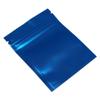 FERENLI 100 Pcs Mylar Zipper Lock Food Storage Bag Matte Aluminum Foil Airtight Bag with Front Window Plastic Packaging Pouch for Zip Flat Heat Seal Lock Resealable (8.5x13cm (3.3x5.1 inch), Blue) view 4