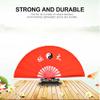Dioche Large Folding Silk Hand Fan, Chinese Kung Fu Tai Chi Fan, Lightweight Bamboo Silk Dance Practice Training Performance Fold Hand Fan, Tai Chi Kung Fu Fighting Fan(Red Rib) view 3