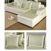 WJX&Likerr Summer Sofa Mat,Ice Rattan Mat Non-Slip Sofa Cover Couch Cover Sofa Protector Ice Silk Sofa Towel Natural Bamboo Fiber Combination-Green 60x60cm(24x24inch) view 2