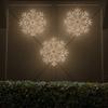 Wintergreen Lighting 24" LED Snowflake Light Christmas Decorations Outdoor Snowflake Christmas Lights, Christmas Snowflake, LED Rope Light (40 Point Snowflake, Warm White LED) view 2