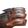 7 Personalized Pocket Knife, Groomsmen Gift, Engraved Wooden Handle, Groomsman Gifts Set view 1